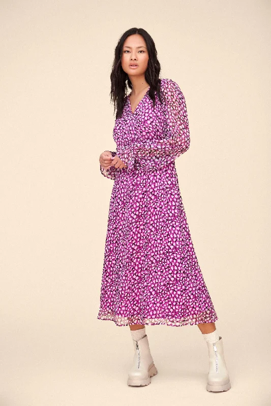 REENA MIDI DRESS (ORCHID)