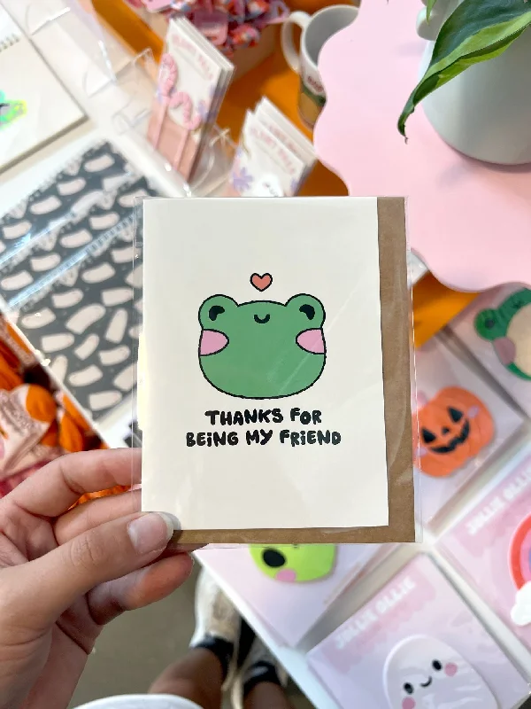 Thanks For Being My Friend Greeting Card