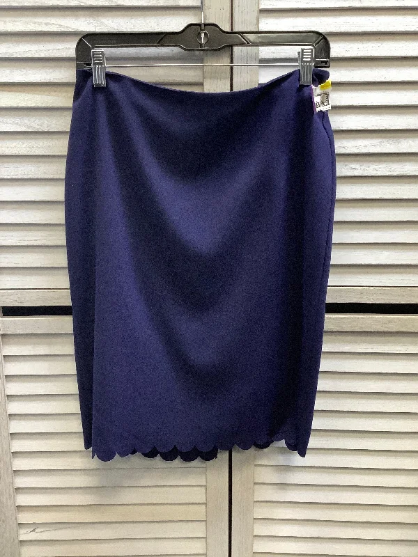 Skirt Midi By Banana Republic In Blue, Size: 4