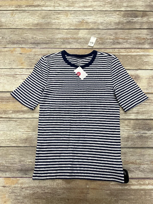 Top Short Sleeve Basic By Aerie In Striped Pattern, Size: S