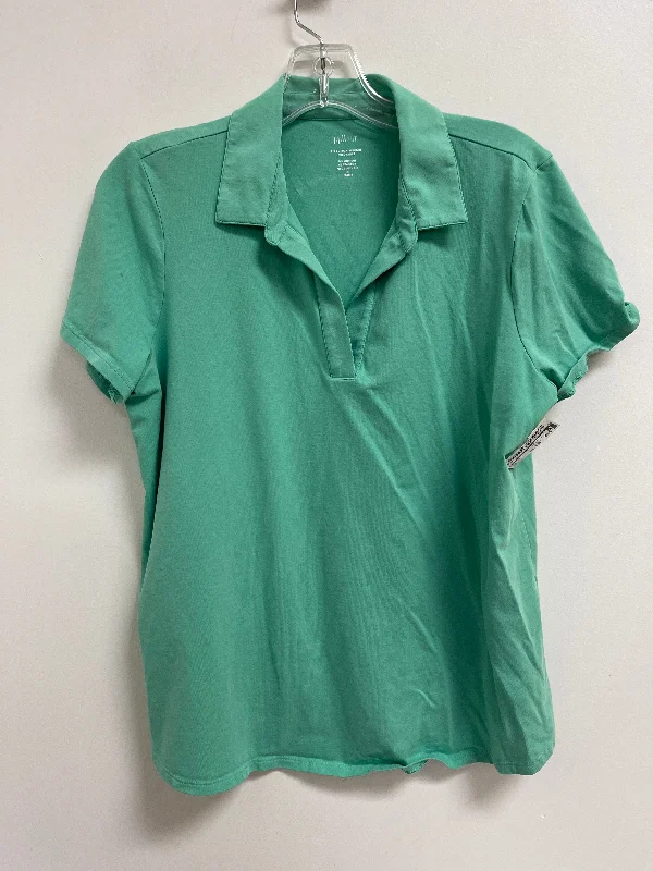 Top Short Sleeve Basic By J. Jill In Green, Size: Mp