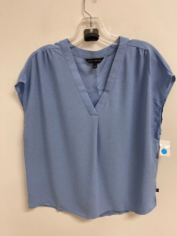 Top Short Sleeve By Banana Republic In Blue, Size: L