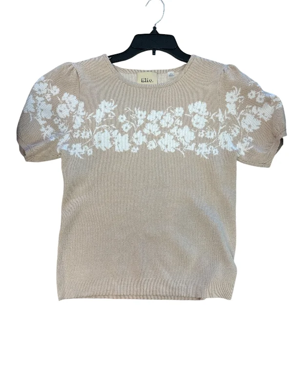 Top Short Sleeve By Cmc In Tan, Size: Sp