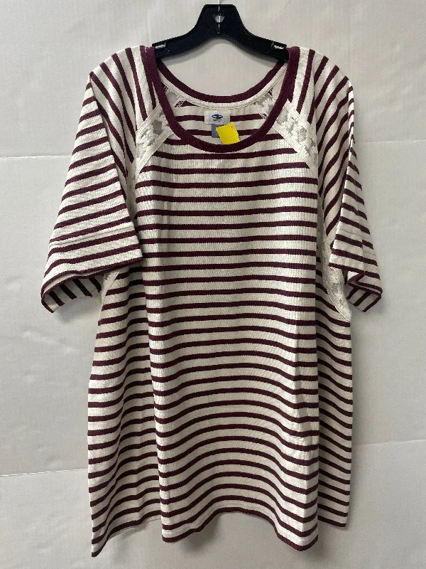 Top Short Sleeve By Old Navy In Purple, Size: 4x