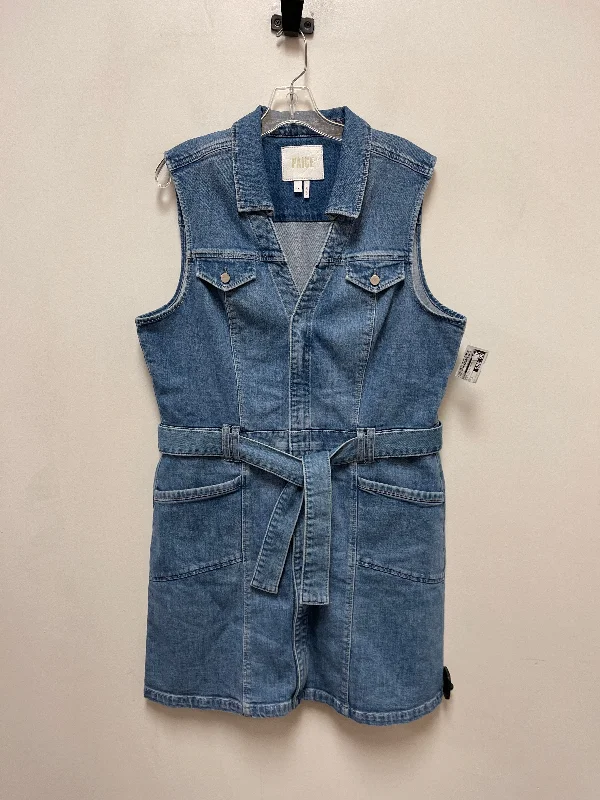 Dress Casual Short By Paige In Blue Denim, Size: Xl