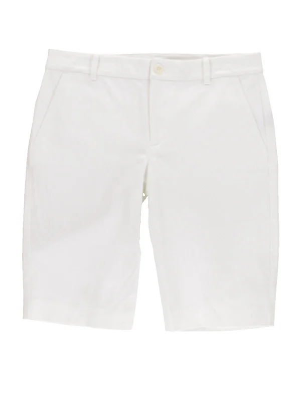 Realeen Womens Twill Comfort Waist Bermuda Shorts