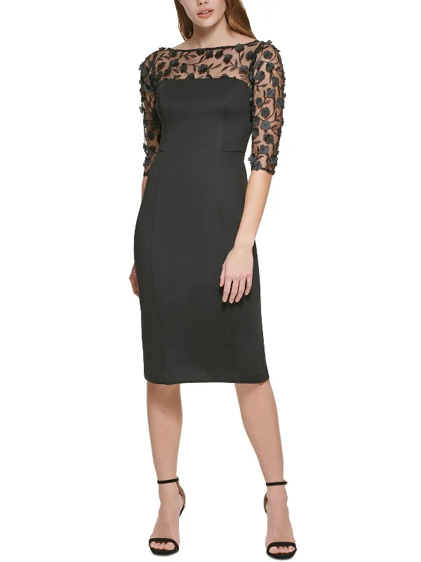 Womens Lace Short Sheath Dress