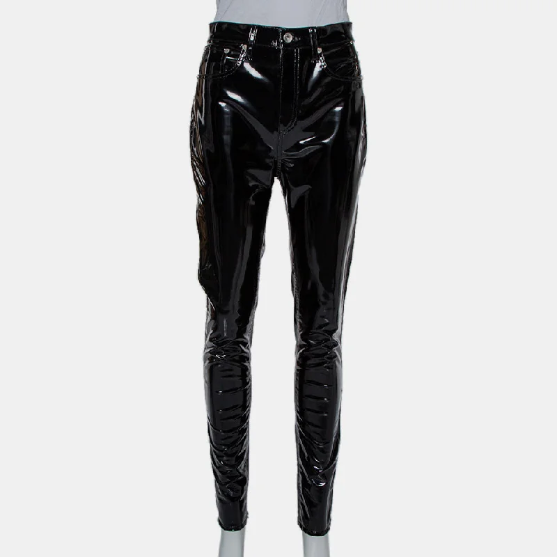 Rag & Bone Black Synthetic High Rise Pants