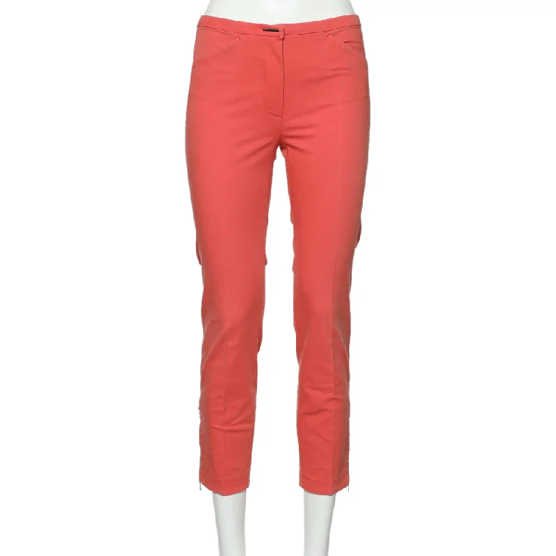 Sportmax Coral Pink Cotton Tapered Leg Pants S