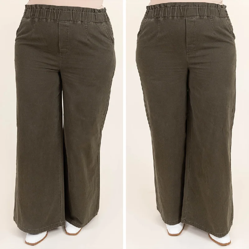 The Sweetest Destination Pants, Dark Olive