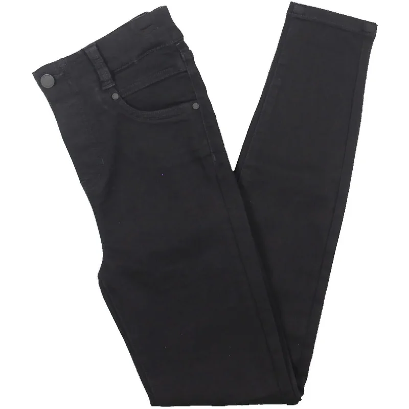 Womens High Rise Pull On Ankle Jeans