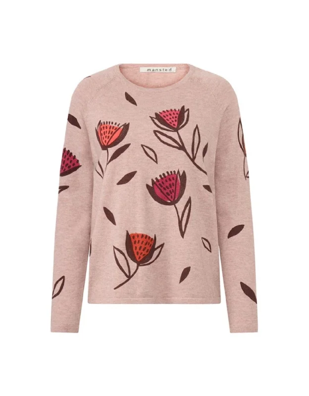 Mansted Nunno Floral Sweater ROSE