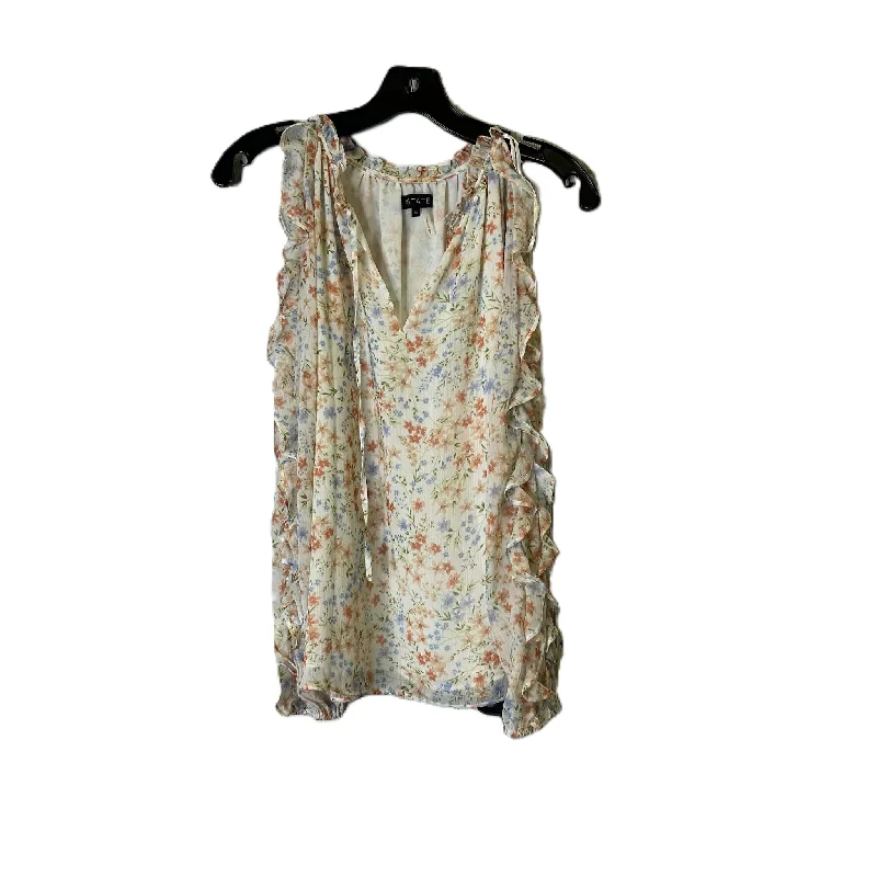 Top Long Sleeve By 1.state In Floral Print, Size: M