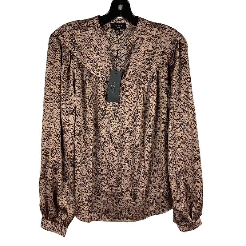 Top Long Sleeve By Cmc In Animal Print, Size: Xs