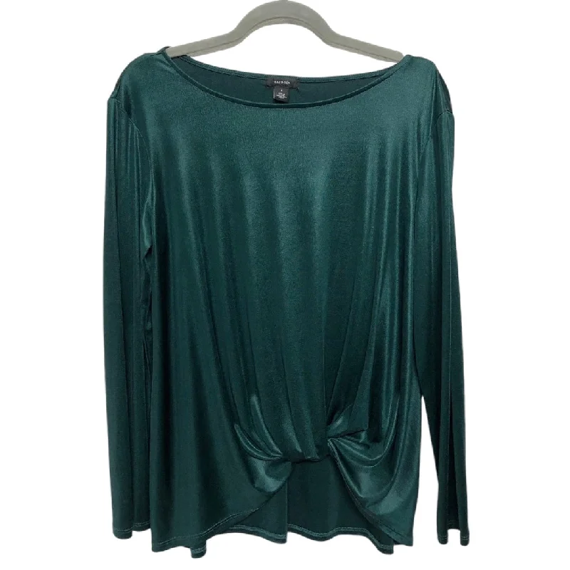 Top Long Sleeve By Halogen In Green, Size: S