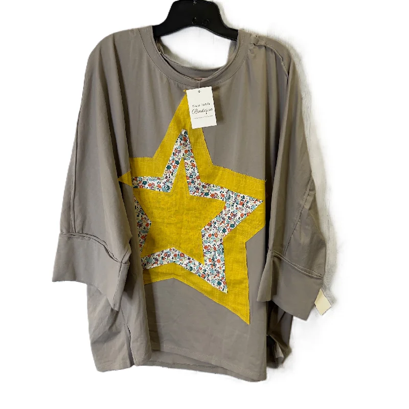 Top Long Sleeve By House of Halle In Beige, Size: 4x