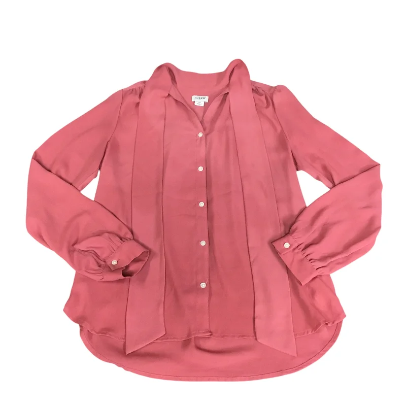 Top Long Sleeve By J. Crew In Pink, Size: Xs