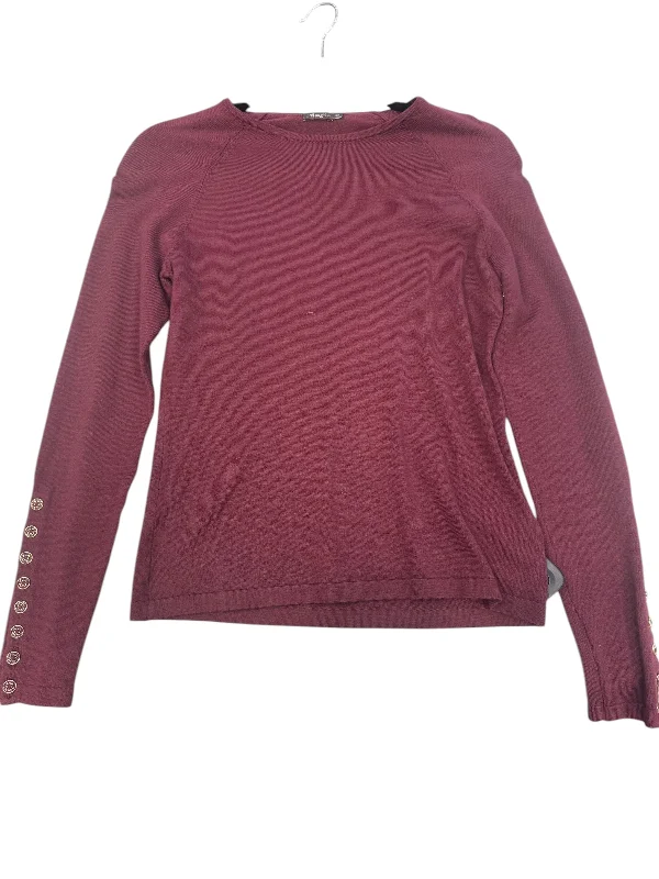 Top Long Sleeve By J Mclaughlin In Maroon, Size: Xs