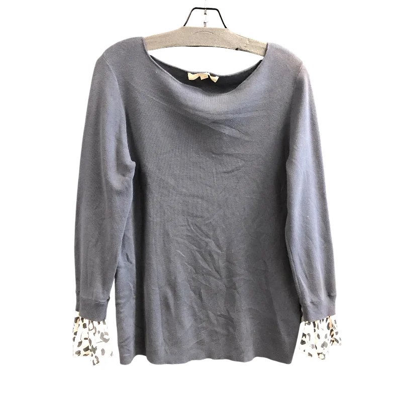 Top Long Sleeve By Loft In Grey, Size: L