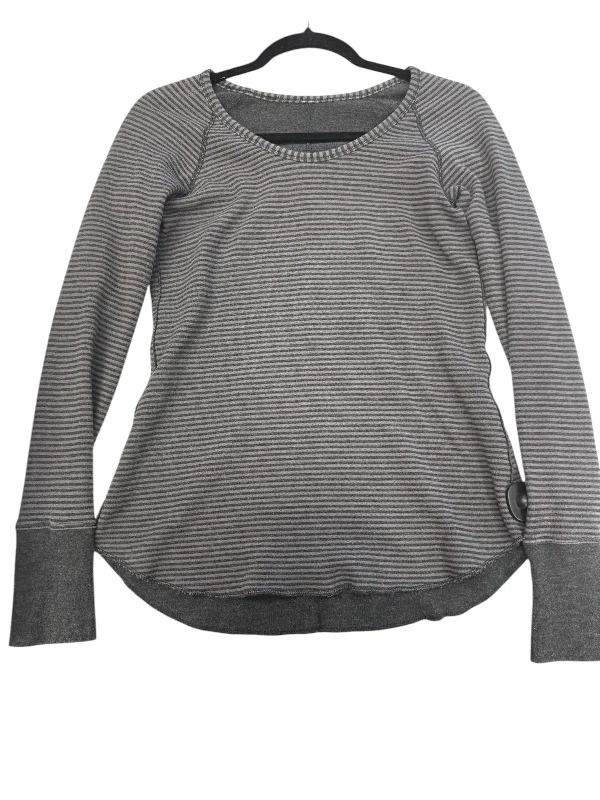 Top Long Sleeve By Lululemon In Grey, Size: S