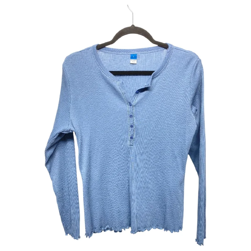 Top Long Sleeve By Old Navy In Blue, Size: L