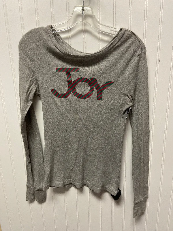 Top Long Sleeve By Old Navy In Grey, Size: M