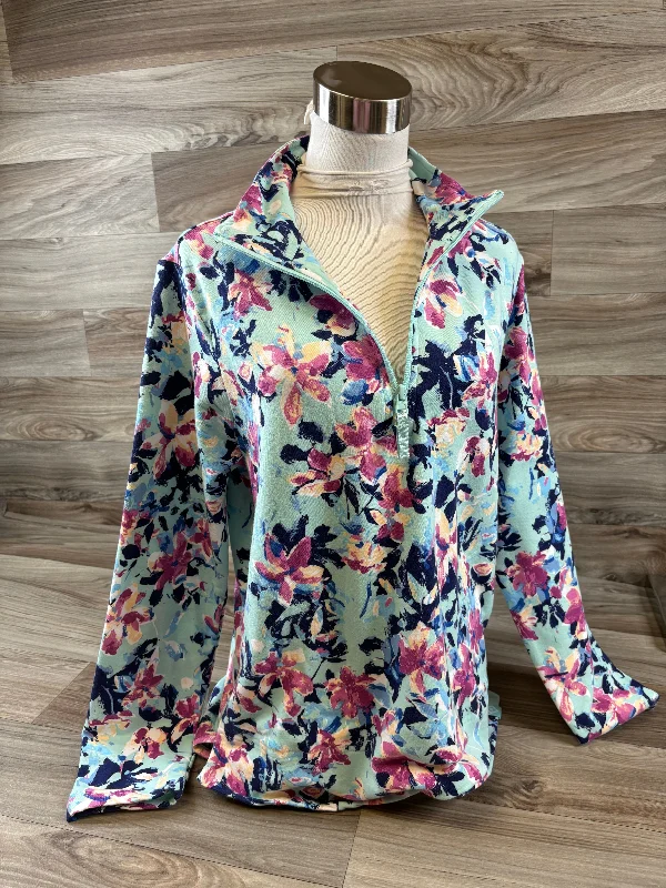 Top Long Sleeve By Vera Bradley In Floral Print, Size: M