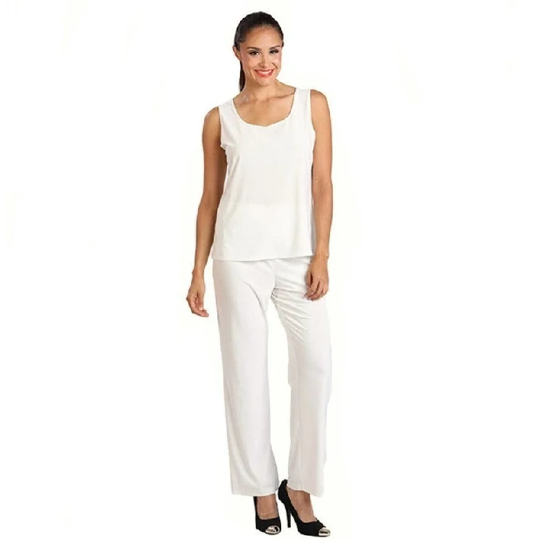 IC Collection Tank & Pant Set in Ivory - 7760TP-IVO