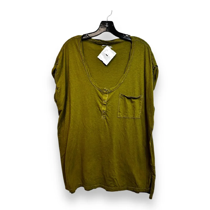 Top Sleeveless By Aerie In Olive, Size: L