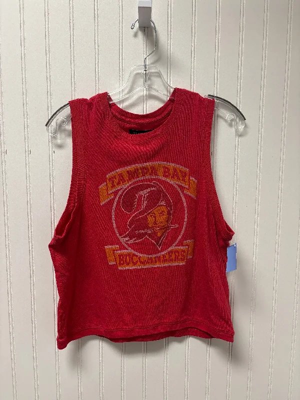 Top Sleeveless By Junk Food In Red, Size: M